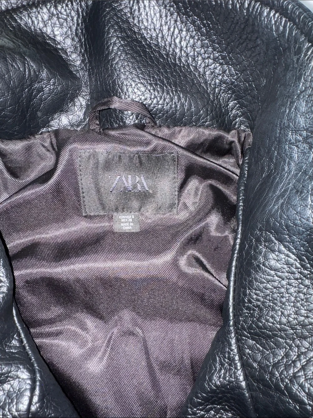 Zara leather jacket